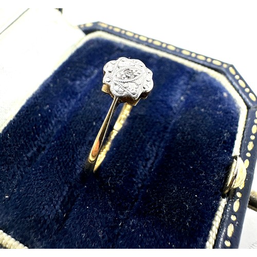 56 - Antique 18ct gold diamond ring weight 1.2g