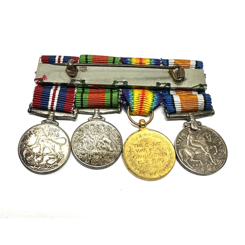 348 - ww1 & ww2 pairs miniature medals