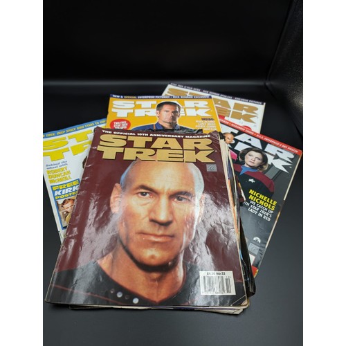 92 - Five original Star Trek magazines from 90s, including the 10th anniversary magazine, a must-have for... 