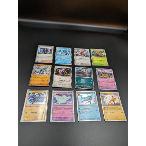 410 - Set of 12 Holo Pokemon Cards (151 Series), Excellently Preserved in Sleeves.