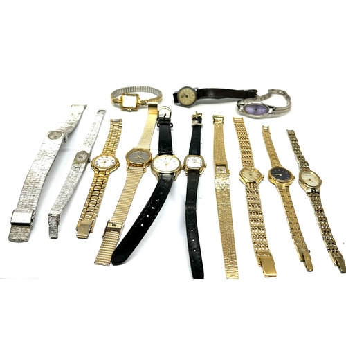 335 - selection of vintage ladies wristwatches inc quartz & manual wind alba limit  citizen everite sekond... 