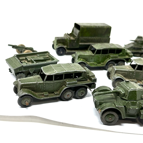 384 - Selection of vintage Dinky military vehicles