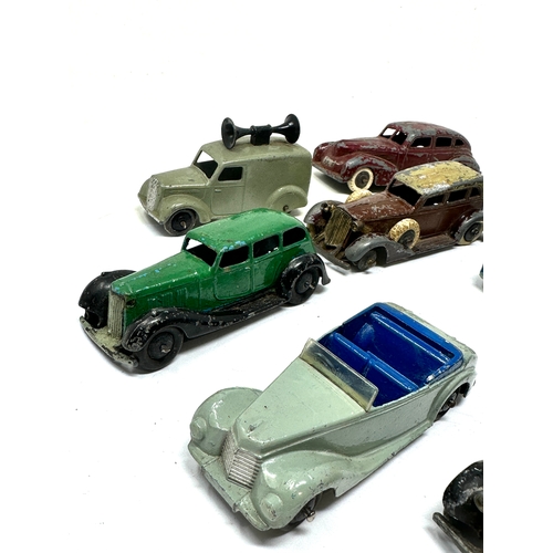 385 - Selection of vintage dinky vehicles play worn condition