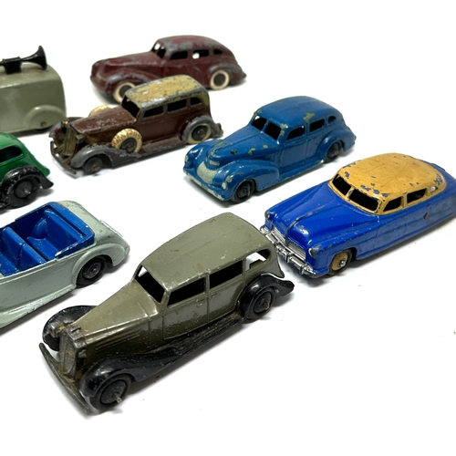 385 - Selection of vintage dinky vehicles play worn condition