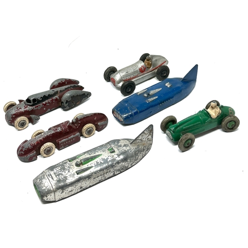 386 - Selection of vintage dinky vehicles play worn condition