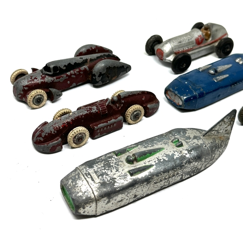 386 - Selection of vintage dinky vehicles play worn condition