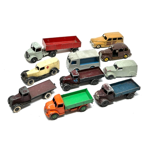 387 - Selection of vintage dinky vehicles play worn condition