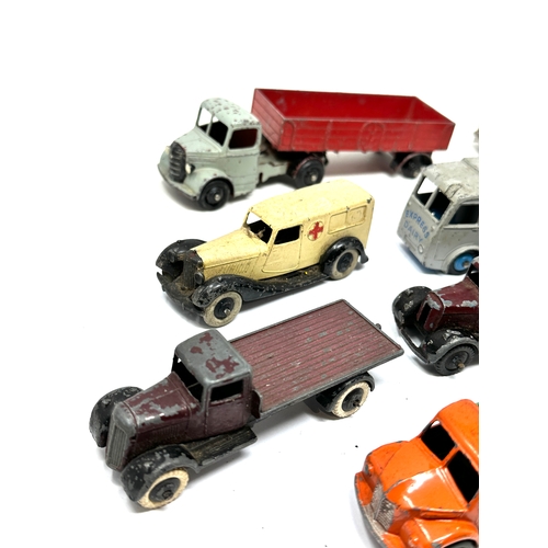 387 - Selection of vintage dinky vehicles play worn condition