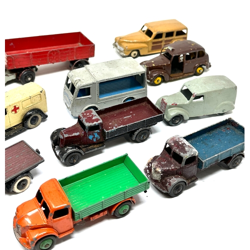 387 - Selection of vintage dinky vehicles play worn condition