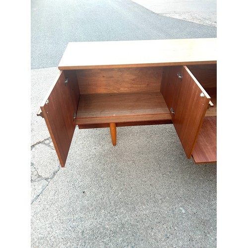 331 - Three drawer three door long teak sideboard 1960's/70's measures approx 29 inches high by 78 inches ... 