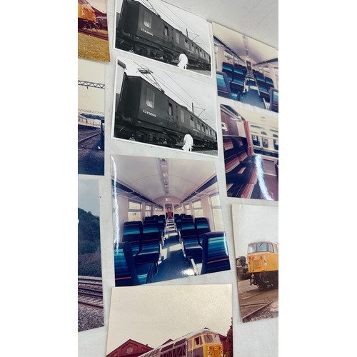 496A - Vintage photos selection of diesel and other loco's/ coaches