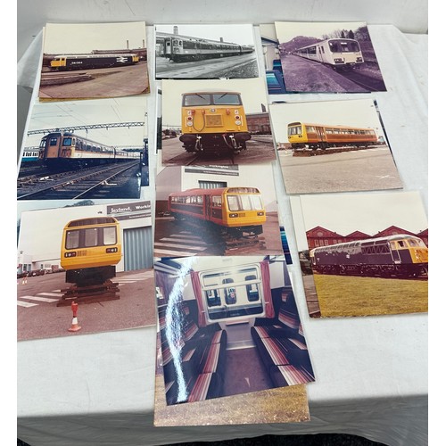 496A - Vintage photos selection of diesel and other loco's/ coaches