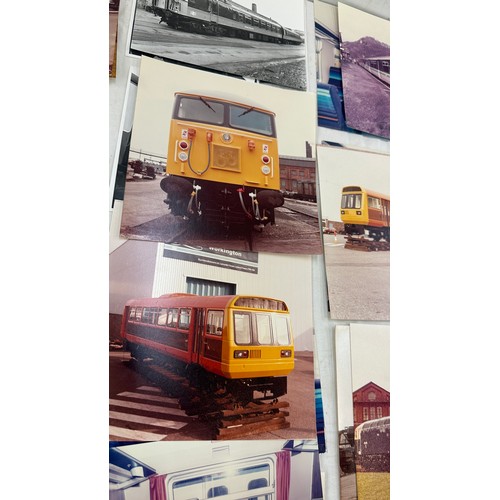 496A - Vintage photos selection of diesel and other loco's/ coaches