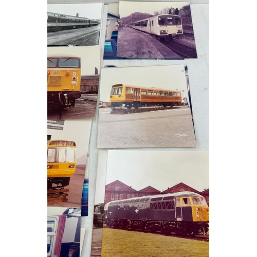 496A - Vintage photos selection of diesel and other loco's/ coaches