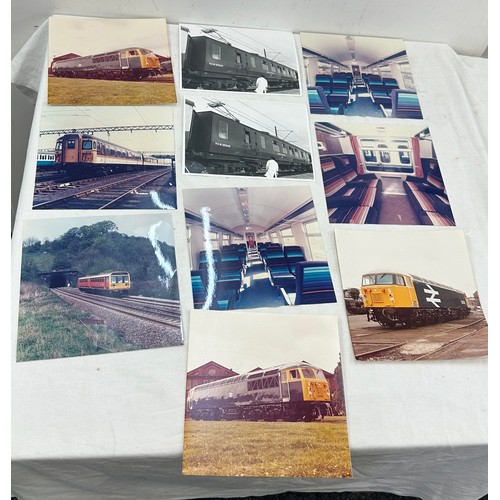 496A - Vintage photos selection of diesel and other loco's/ coaches