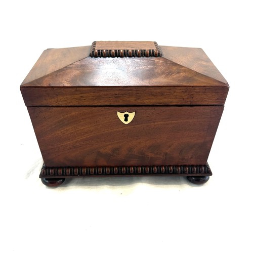 470 - Antique mahogany tea caddy