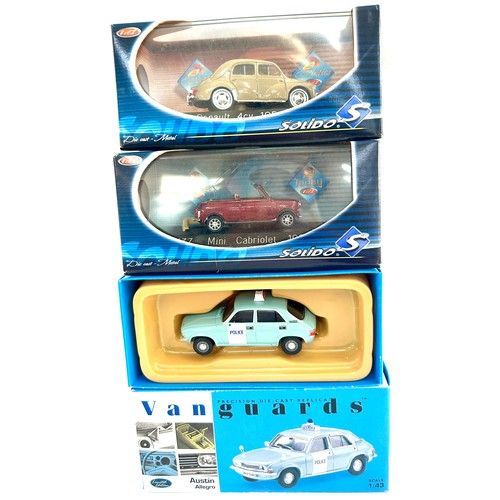 82 - Selection 3 boxed collector car models to include Solido 1537 Mini Cabrilet 1995, Solido 4537 Renaul... 