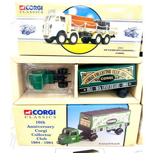 84 - Boxed Corgi Classic collector trucks to include 10th Anniversary Corgi Collector Club 1984-1994 9791... 