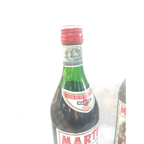 564 - 2 Bottles of Martini Rosso Vermouth 1 Litre / Circa 1970s