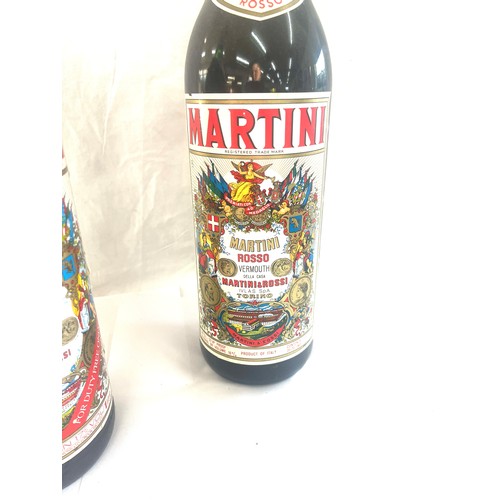 564 - 2 Bottles of Martini Rosso Vermouth 1 Litre / Circa 1970s