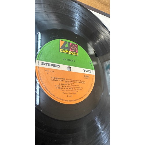 27 - Two Led Zepplin records includes K40037 stereo and in through the out door ssk 59410