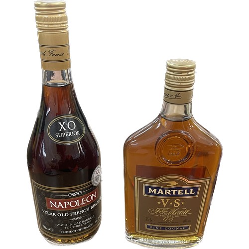 562 - Napoleon 3 year old french brandy and martell