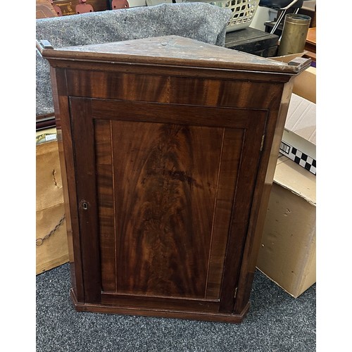 357 - Corner cabinet measures approximately 37 tall 27 inches wide 13 inches depth