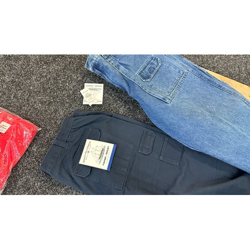 155 - Selection of brand new clothes includes George coat, jeans etc