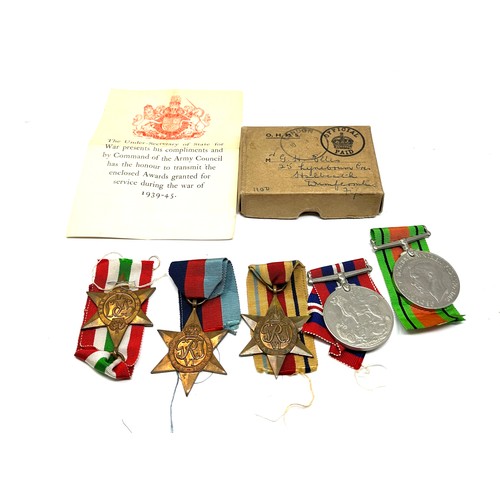 357 - WW.2 Boxed Medal Group. Inc. Africa & Italy Stars Etc