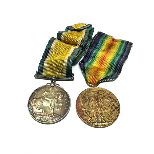 370 - WW.I Medal Pair. Named. 1086 Pte. E.F. Underwood. Beds Yeo.