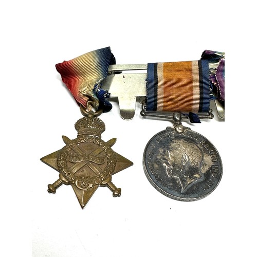 360 - WW.I Mounted 1914-15 Star Trio - Territorial Medal Group. Trio Named. 1514 Pte.