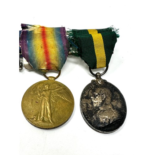 360 - WW.I Mounted 1914-15 Star Trio - Territorial Medal Group. Trio Named. 1514 Pte.