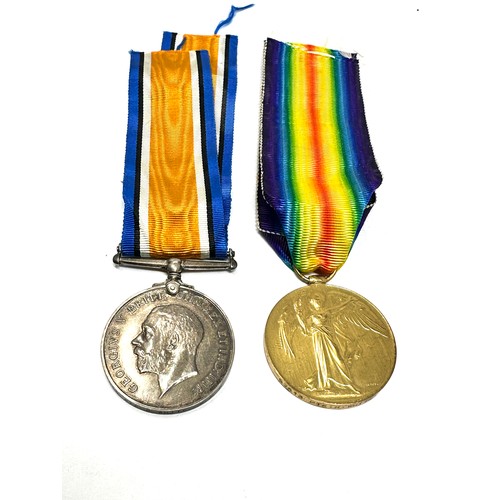 352 - WW.I Medal Pair & Original Ribbons. Named. 97513 Pte. R. White. M.G.C