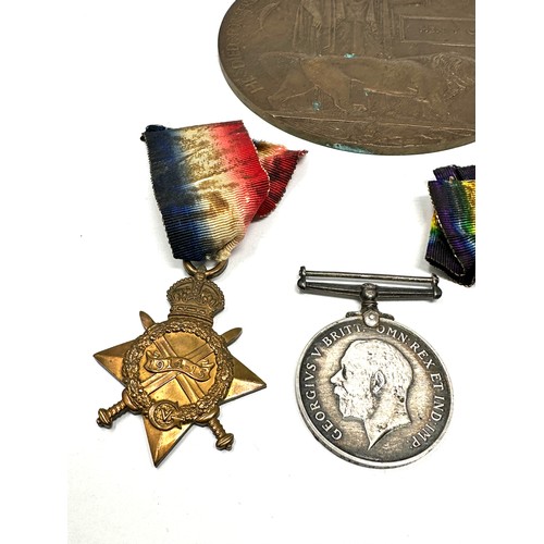 359 - WW1 1914-15 Star Trio & Death Plaque Named Henry Gadd Trio 14120 Pte. H. Gadd r.fus