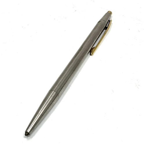 376 - Vintage Montblanc Noblesse Brushed Steel Ballpoint / Biro