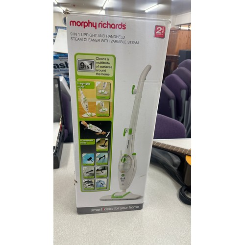 211 - Boxed 5 in 1 Morphy Richards steam mop, untested