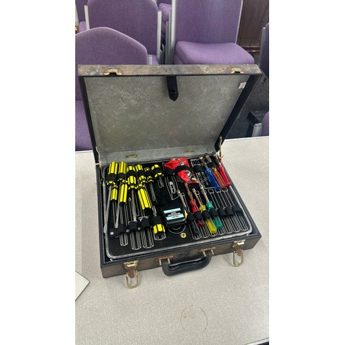 258 - Cased vintage tool set