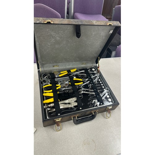 258 - Cased vintage tool set