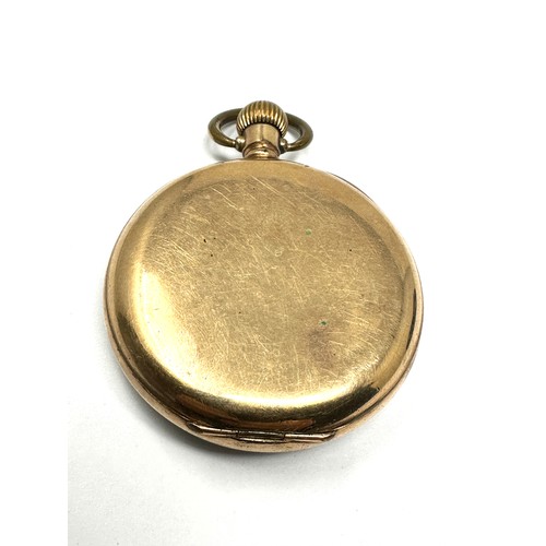 333 - Open Face Rolled Gold Pocket Watch Hand-wind Working