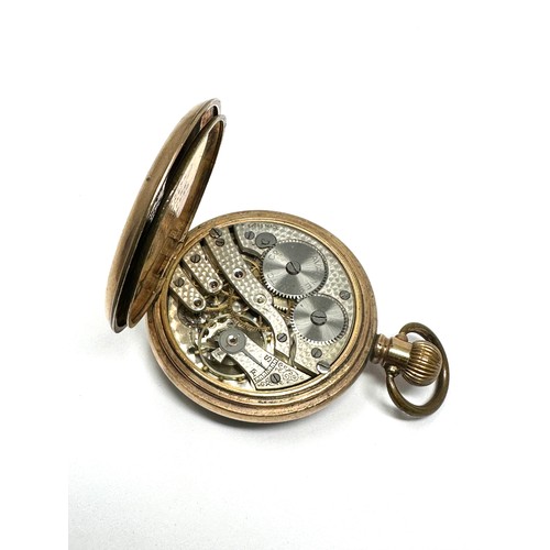 333 - Open Face Rolled Gold Pocket Watch Hand-wind Working