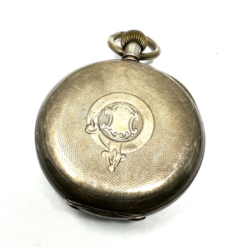 328 - STERLING SILVER Cased Gents Vintage Hand-wind Pocket Watch Working