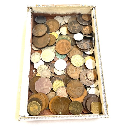 587 - Box of old coins