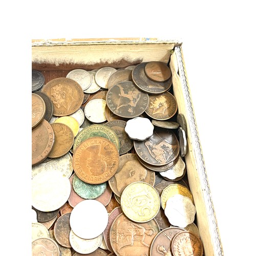 587 - Box of old coins