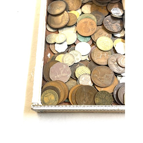 587 - Box of old coins