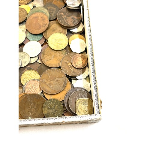 587 - Box of old coins