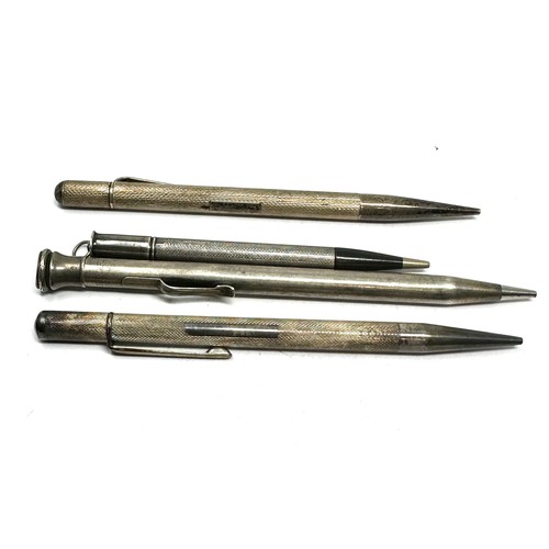 75 - 4 x .925 sterling propelling pencils inc eversharp etc