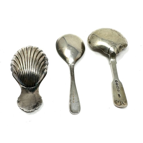 20 - 3 x silver caddy spoons