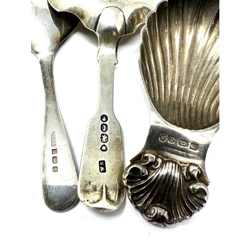 20 - 3 x silver caddy spoons