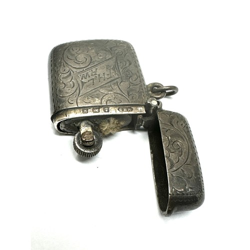 47 - .925 sterling silver lighter converted from a vesta case