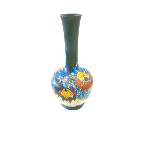 527 - Dutch Gouda Bloemen vase 13 inches tall